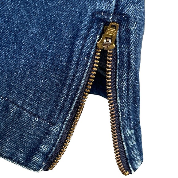 Vintage Great Plains Jean Skirt Juniors Size 5 Denim Mini Side Zippers Cotton - Picture 3 of 10